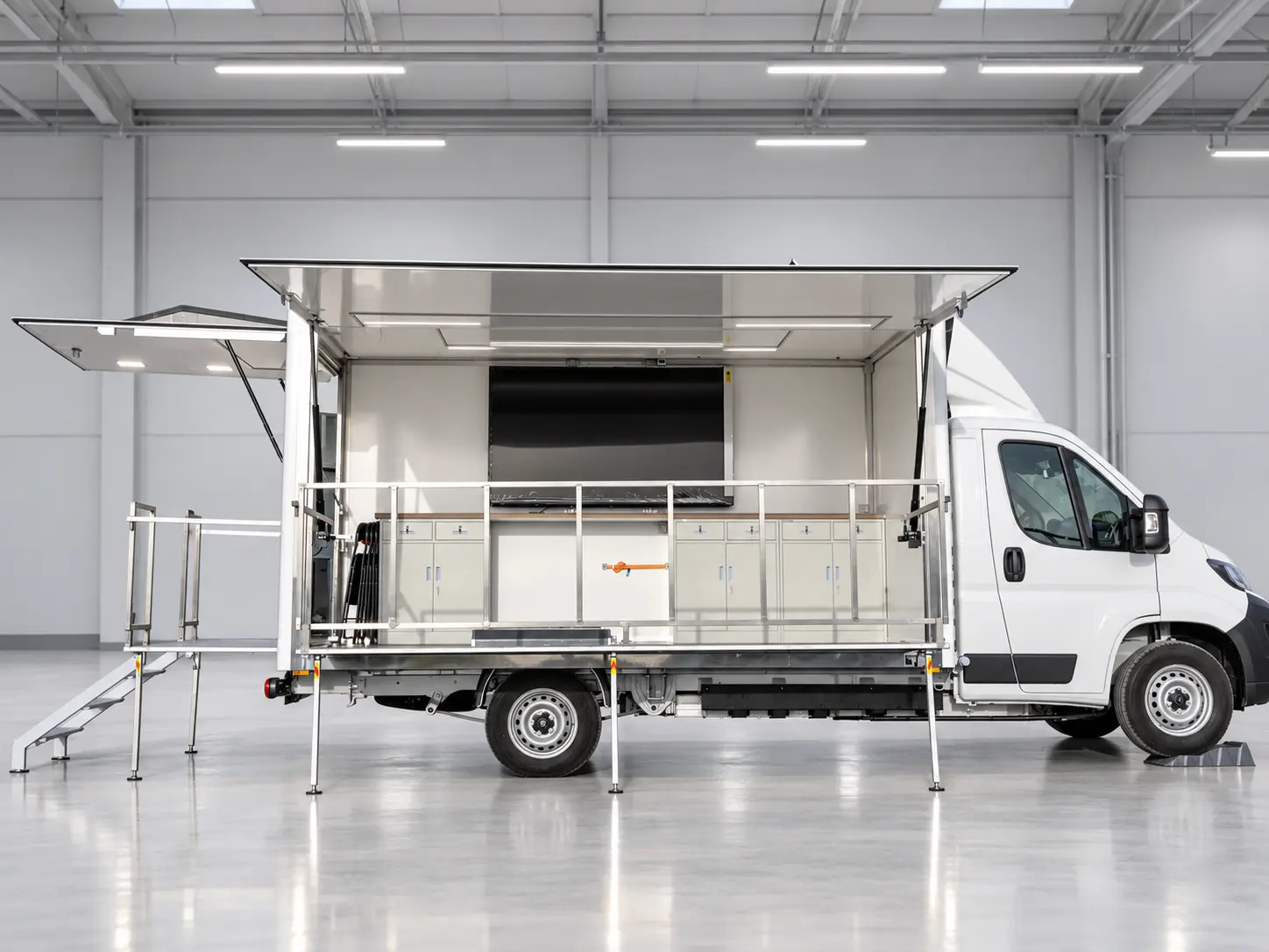 Laboratorio mobile full electric realizzato da INCAR